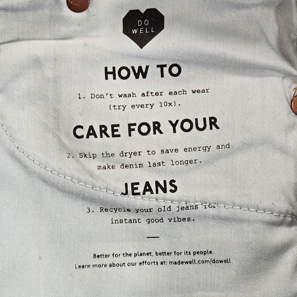 Madewell The Perfect Vintage Jeans Womens 27 Blue High Rise Straight Button Fly - Picture 10 of 15